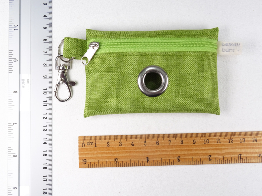 Täschchen für Hundekotbeutel, Outdoorstoff wasserfest, dunkelblau, große Öse, by BuntMixxDESIGN